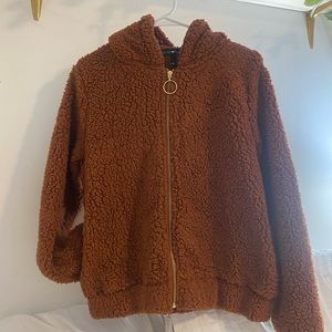 Sherpa zip up jacket